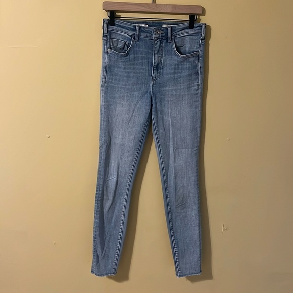 Pilcro and the Letterpress Denim - Anthropologie Pilcro and the Letterpress Ultra High-Rise Skinny Jeans - 28 Tall
